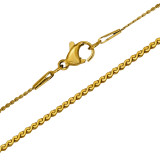 Foxtail Gold Color - 316L Surgical Grade Stainless Steel Stainless Steel Necklace SD51580