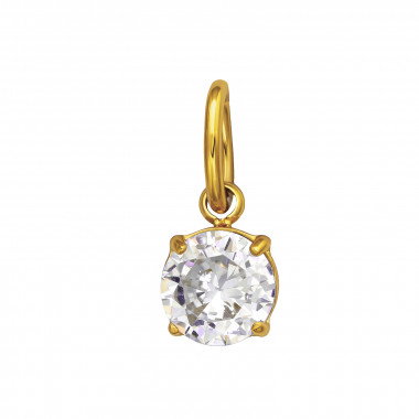 Round - 316L Surgical Grade Stainless Steel Steel Pendants SD50466