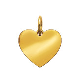 18mm Heart - 316L Surgical Grade Stainless Steel Steel Pendants SD50483