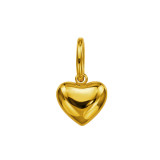 13mm 3D Heart - 316L Surgical Grade Stainless Steel Steel Pendants SD50487