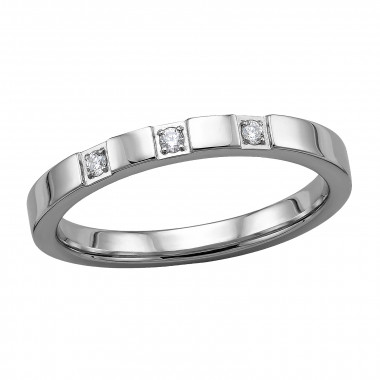 High Polish Basic Ring - 316L Surgical Grade Stainless Steel Steel Rings SD50411
