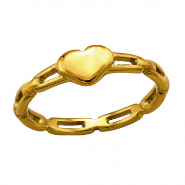 Heart - 316L Surgical Grade Stainless Steel Steel Rings SD50426