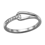 Teardrop Shaped - 316L Surgical Grade Stainless Steel Steel Rings SD50433