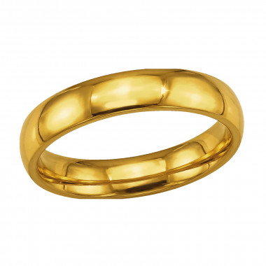 Domed High Polish - 316L Surgical Grade Stainless Steel Steel Rings SD50437