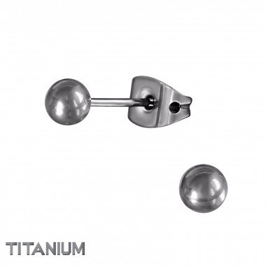 4mm Ball - Titanium Titanium Ear Studs SD33176