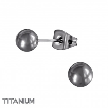 5mm Ball - Titanium Titanium Ear Studs SD33177