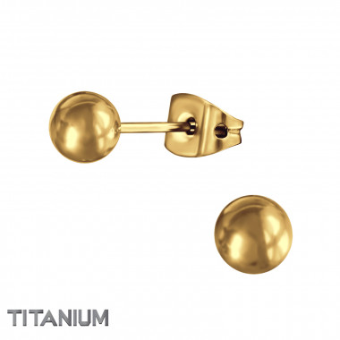 5mm Ball - Titanium Titanium Ear Studs SD48127