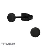 Round 4mm - Titanium Titanium Ear Studs SD48130
