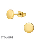Round 6mm - Titanium Titanium Ear Studs SD48131