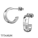 Half Hoop 14mm - Titanium Titanium Ear Studs SD49887