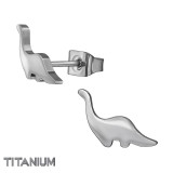 Dinosaur - Titanium Titanium Ear Studs SD49890