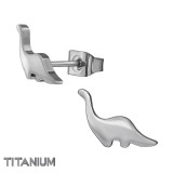 Dinosaur - Titanium Titanium Ear Studs SD49890