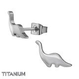 Dinosaur - Titanium Titanium Ear Studs SD49890