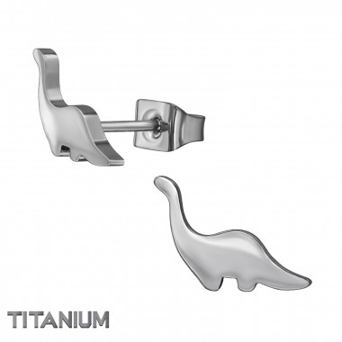 Dinosaur - Titanium Titanium Ear Studs SD49890