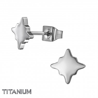 5mm Morning Star - Titanium Titanium Ear Studs SD49893
