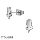 Tulip - Titanium Titanium Ear Studs SD49894