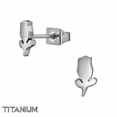 Tulip - Titanium Titanium Ear Studs SD49894