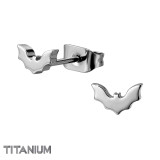 Bat - Titanium Titanium Ear Studs SD50364