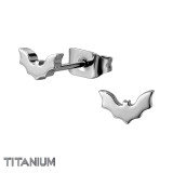 Bat - Titanium Titanium Ear Studs SD50364