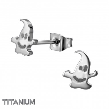 Ghost - Titanium Titanium Ear Studs SD50365