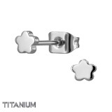 Clover - Titanium Titanium Ear Studs SD50366