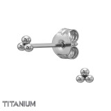Ball Connected - Titanium Titanium Ear Studs SD50371
