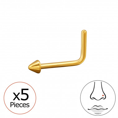 2mm Triangle (20G) X5 - Titanium Titanium Nose Jewelry SD47754