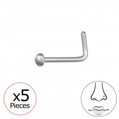 2mm Half Ball (20G) X5 - Titanium Titanium Nose Jewelry SD47757