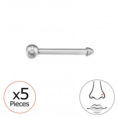 2mm Ball (20G) X5 - Titanium Titanium Nose Jewelry SD47764