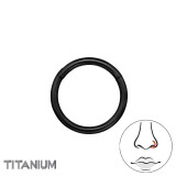 Hoop 8mm - Titanium Titanium Nose Jewelry SD47787