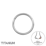 Hoop 10mm - Titanium Titanium Nose Jewelry SD47788