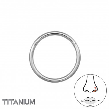 Hoop 10mm - Titanium Titanium Nose Jewelry SD47788