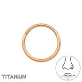 Hoop 10mm - Titanium Titanium Nose Jewelry SD47790