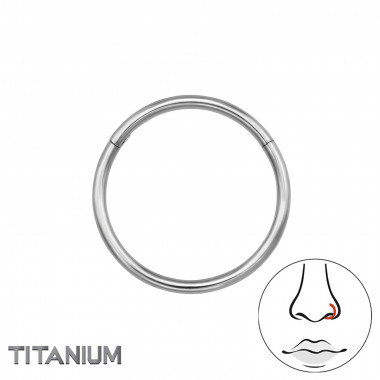 Hoop 12mm - Titanium Titanium Nose Jewelry SD47792