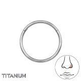 Hoop 12mm - Titanium Titanium Nose Jewelry SD47792