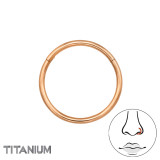 Hoop 12mm - Titanium Titanium Nose Jewelry SD47795