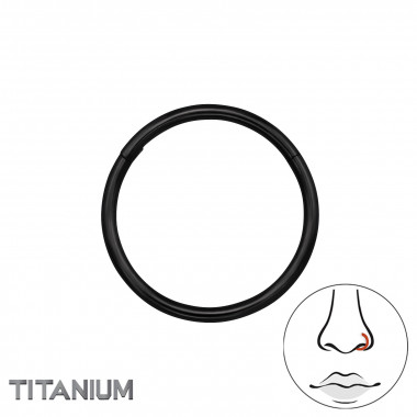 Hoop 12mm - Titanium Titanium Nose Jewelry SD47796