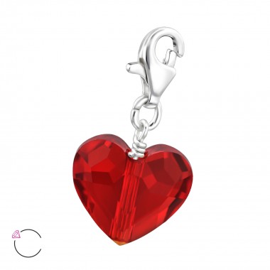 Heart - 925 Sterling Silver La Crystale Charms SD28992