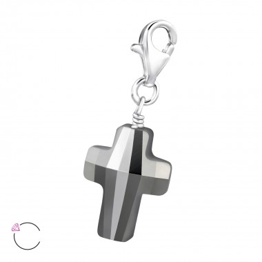 Cross - 925 Sterling Silver La Crystale Charms SD28994
