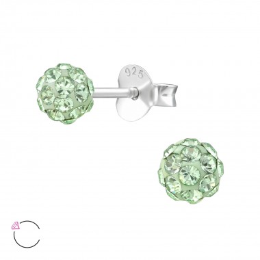 Ball - 925 Sterling Silver La Crystale Studs SD39268