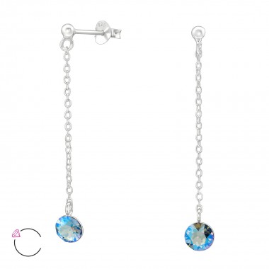 Ball - 925 Sterling Silver La Crystale Studs SD39462