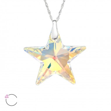 Star - 925 Sterling Silver La Crystale Necklaces  SD29494