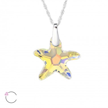 Starfish - 925 Sterling Silver La Crystale Necklaces  SD29495