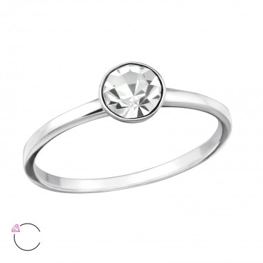 Single Stone - 925 Sterling Silver Rings SD34069