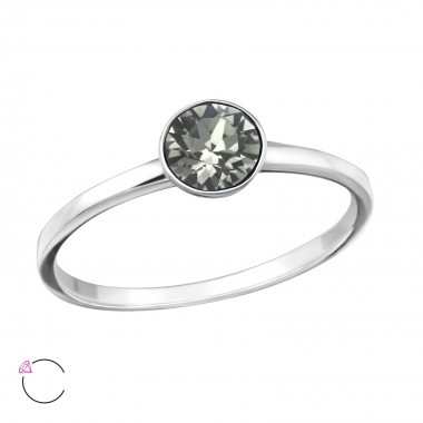 Single Stone - 925 Sterling Silver Rings SD37975