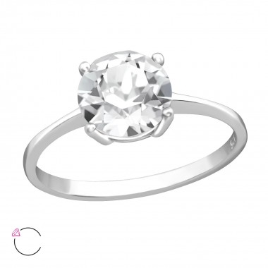 Solitaire - 925 Sterling Silver Rings SD38745