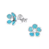Flower - 925 Sterling Silver Kids Ear Studs SD15128