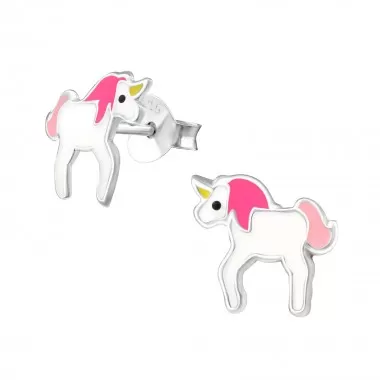 Unicorn - 925 Sterling Silver Kids Ear Studs SD17258