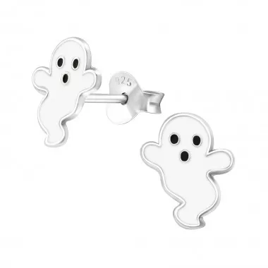 Ghost - 925 Sterling Silver Kids Ear Studs SD24320