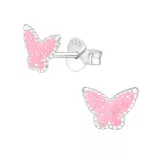 Butterfly - 925 Sterling Silver Kids Ear Studs SD26291